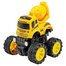 OhBabyLaugh 慣性四驅車, 工程車系列, 尺寸約10.5 x 9.5 x 9.5 cm, A1 水泥車, 1個
