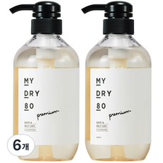라비킷 마이드라이80 세탁세제 본품, 480ml, 6개