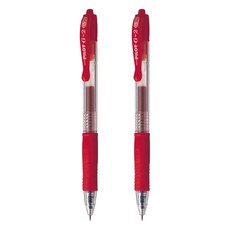 PILOT 百樂 G-2 0.38中性筆, 好握好寫，久寫不易疲勞, 紅色, 2支