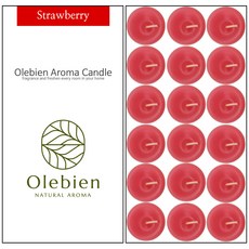 Olebien 香氛茶燈蠟燭 14g, 草莓, 18件