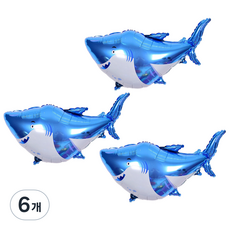 조이파티 대형은박풍선 상어, 블루, 6개