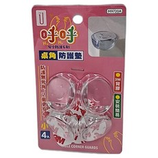 呼呼 桌角防護墊小4入,1入, 小 3.4 x 1.7cm, M9720A, 1組