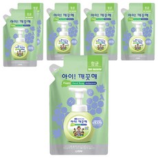 LION 獅王 趣淨 泡泡洗手慕斯補充包, 青葡萄香, 450ml, 6包