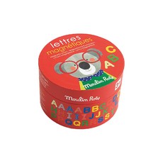 Moulin Roty 磁鐵字母學習遊戲 Set 54，3歲以上, 1盒, 54入