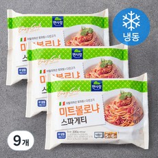 면사랑 미트 볼로냐 스파게티 (냉동), 330g, 9개