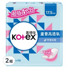 Kotex 靠得住 蘆薈高透氧護墊 平常日用 沐浴香氛, 17.5cm, 96片, 2組