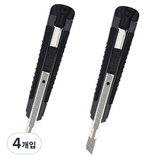 피스코리아 평화 고급 커터 대, 블랙, 4개입 4개입