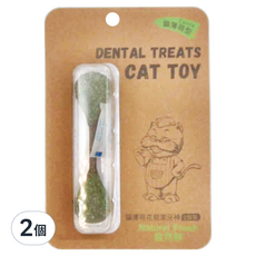 自然鮮 貓薄荷花苞潔牙棒 貓玩具 潔牙棒, 貓薄荷, 2個