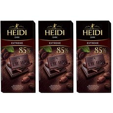 HEIDI 赫蒂 85%黑巧克力 Set，瑞士進口，純正濃郁可可風味, 80g, 3盒