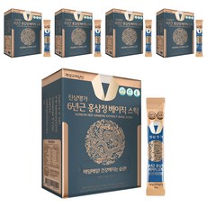 개성고려삼인 진삼명가 6년근 홍삼정 베이직 스틱, 300g, 5개