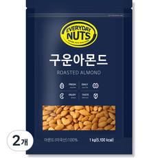 에브리데이넛츠 구운아몬드, 1kg, 2개