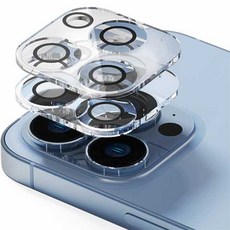 신지모루 아이폰 빛번짐 방지 휴대폰 카메라 렌즈 강화유리 블랙링 보호필름 2p 세트, 2매 이미지