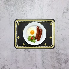 Itar 로맨틱 로맨틱 방수 식탁매트 테이블, 검은눈꽃, L(45 x 30 cm)