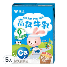 味全高鈣牛乳, 200毫升, 無添加色素, 50%以上乳含量, 200ml, 120瓶