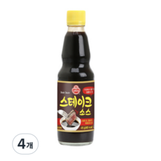 오뚜기 스테이크 소스, 415g, 4개
