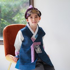 하랑한복 남아용 감찬랑 한복세트 + 복주머니 랜덤발송