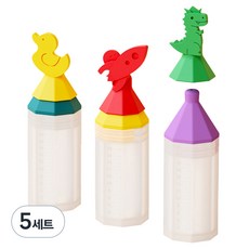 이크 실리콘 투약병 투명눈금 20cc 3종, 5세트
