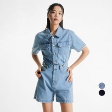 미쏘 여성용 통기성 데님 점프수트