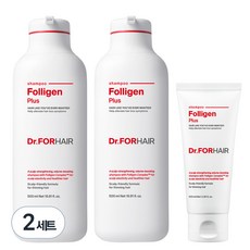 닥터포헤어 폴리젠 플러스 탈모 완화 샴푸 500ml x 2p + 100ml, 2세트