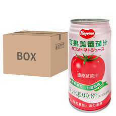 KAGOME 可果美 有鹽蕃茄汁, 24罐, 完熟蕃茄 台灣製造, 340ml