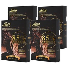 Laica 85% 黑巧克力書本造型禮盒，義大利進口，香甜濃郁, 112g, 4盒