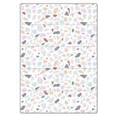 sobble 可折疊爬行遊戲墊，高彈減震，食品級XPE材質，防水抗污，輕盈好攜帶, 甜心世界 彩虹石, 1個