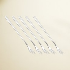 윌리브 국산 304스텐 셀라 커트러리, 5개, 티포크 롱