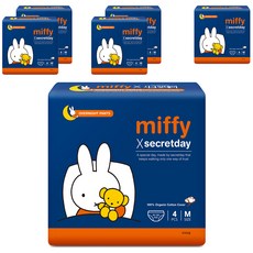 시크릿데이 미피 입는오버나이트, 중형, 4개입, 6개