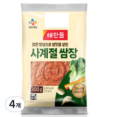 해찬들 사계절쌈장, 300g, 4개