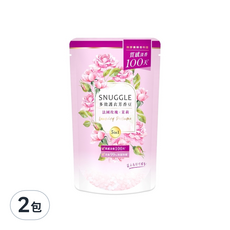 熊寶貝 芳香豆 補充包 法國玫瑰+茉莉, 微膠囊鎖香科技, 持久除異味, 護色防掉色, 300ml, 2包