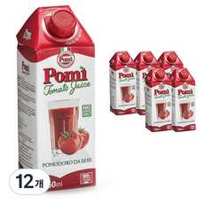 포미 토마토쥬스, 750ml, 12개