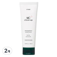 에뛰드 AC 클린업 약산성 폼, 150ml, 2개