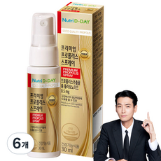 뉴트리디데이 프리미엄 프로폴리스 스프레이, 30ml, 6개