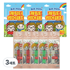 향기스티커 3p + 썸머팔찌 레드 그린 화이트 랜덤발송 5p, 3세트