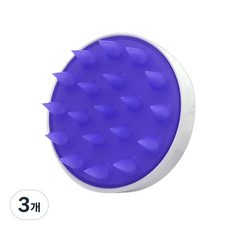 굿드림 케어쿨링 샴푸브러쉬, 화이트, 3개