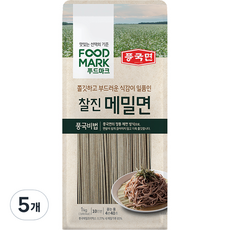 대상 푸드마크 찰진 메밀면, 1kg, 5개