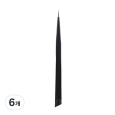꾹꾹이 네일핀셋, 블랙, 6개