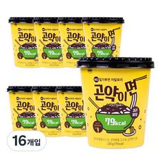 곤약이면 노밀가루면 저칼로리 귀리짜장, 230g, 16개