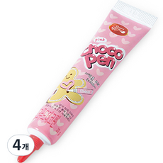 브레드가든 초코펜 핑크 데코펜, 20g, 4개