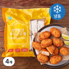 지엔씨푸드 리얼통살 새우 고로케 10개입 (냉동), 300g, 4개