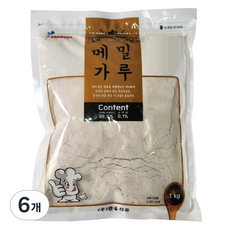 한울식품 메밀가루, 1kg, 6개