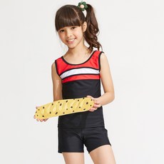 Summer love 夏之戀 loveteen kids 小女長版二件式, 泳衣+四角褲+泳帽, 活動式罩杯, 台灣製, 160-165cm, 1件