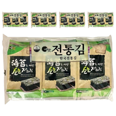 Yemat 原味海苔3入, 韓國鹽烤海苔，酥脆口感，無添加防腐劑, 13.5g, 5袋
