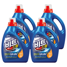 비트 진드기 액체세제 드럼용 본품, 3L, 4개 3L, 4개