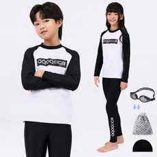 아쿠아티카 남아용 래쉬가드상하의 + 스판수모 + 비닐백 + 실리콘귀마개 + 수경 일반용수경 세트 AQA341 쿠아티카 남아용 래쉬가드상하의 + 스판수모 + 비닐백 + 실리콘귀마개 + 수경 일반용수경 세트 AQA341