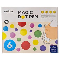 mideer 兒童魔法點點筆 6色 2歲以上, 1盒