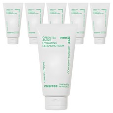 이니스프리 그린티 수분 아미노 클렌징 폼, 150ml, 6개
