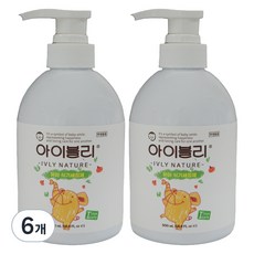 아이블리네이처 유아용 식기 세정제, 500ml, 6개