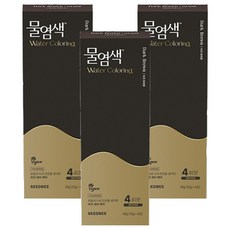 씨드비 프리미엄 물염색 시즌2 염모제 4p, 다크브라운, 3개 다크브라운, 3개