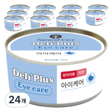 네츄럴코어 강아지 델리플러스 치킨캔, 80g, 24개, 아이케어